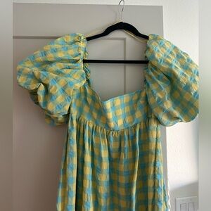 Zara Puff Sleeve Maxi Dress size S